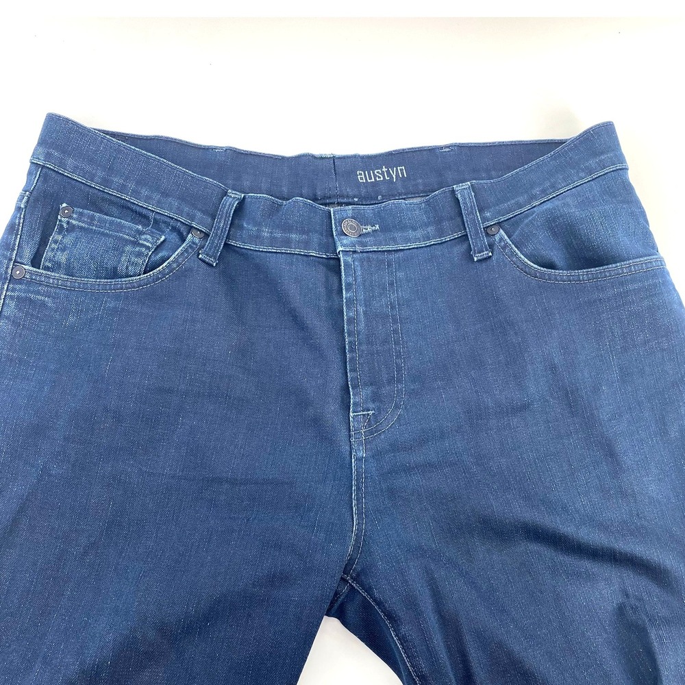 7 For All Mankind Dark Wash Straight Leg Dress Jeans Mens Size 40 Made in USA